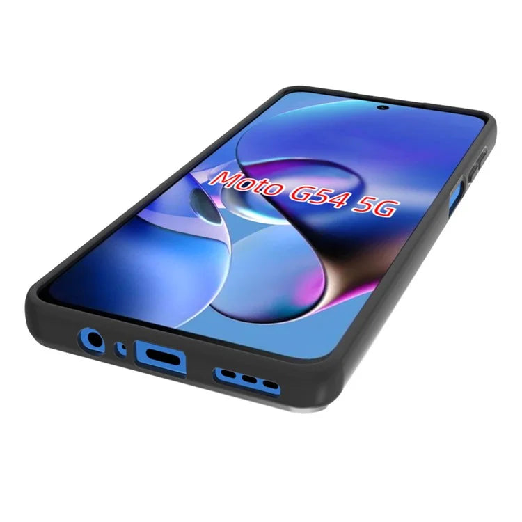 10Pcs / Pack Phone Shell for Motorola Moto G54 5G Case Dual-sided Matte TPU Phone Cover