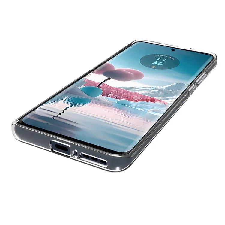 10Pcs  /  Pack For Motorola Edge 40 Neo 5G TPU Mobile Phone Cover Inner Watermark-Free Texture Case