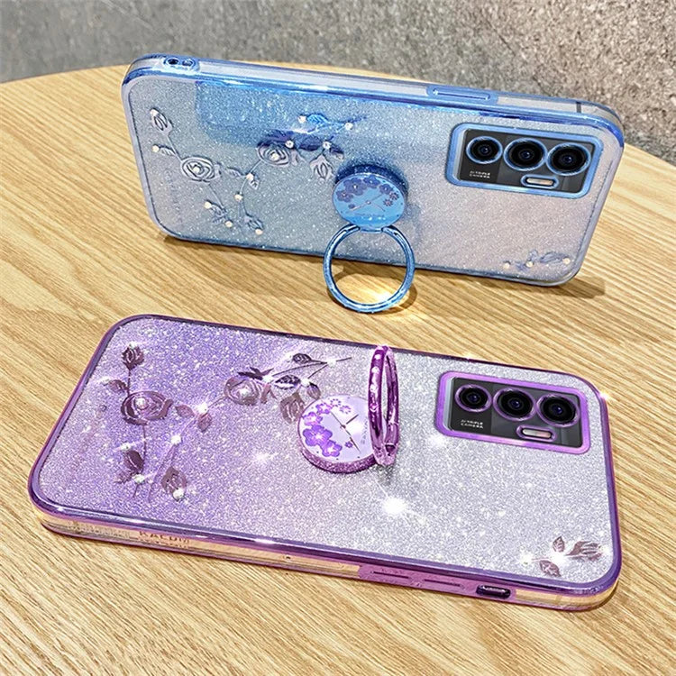 KADEM For vivo Y75 4G / S10e 5G / V23e 5G / V23e 4G Case Back Guard Gradient TPU Phone Cover