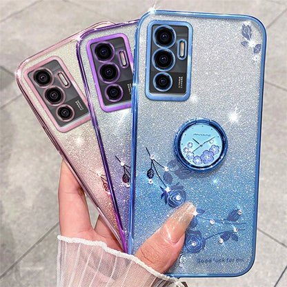 KADEM For vivo Y75 4G / S10e 5G / V23e 5G / V23e 4G Case Back Guard Gradient TPU Phone Cover
