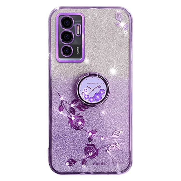 KADEM For vivo Y75 4G / S10e 5G / V23e 5G / V23e 4G Case Back Guard Gradient TPU Phone Cover