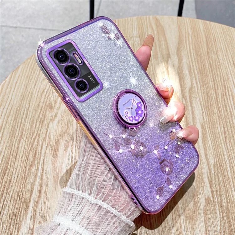 KADEM For vivo Y75 4G / S10e 5G / V23e 5G / V23e 4G Case Back Guard Gradient TPU Phone Cover