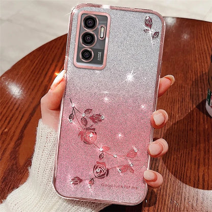 KADEM For vivo Y75 4G / S10e 5G / V23e 4G / 5G Case Gradient Glitter TPU Phone Cover