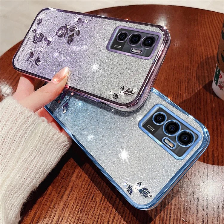 KADEM For vivo Y75 4G / S10e 5G / V23e 4G / 5G Case Gradient Glitter TPU Phone Cover