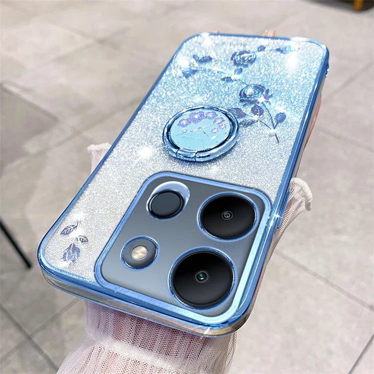 KADEM For Transsion Tecno Spark Go 2023 4G / Transsion Infinix Smart 7 4G Case Kickstand TPU Phone Back Cover