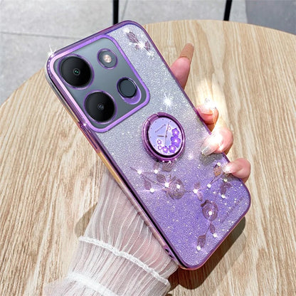 KADEM For Transsion Tecno Spark Go 2023 4G / Transsion Infinix Smart 7 4G Case Kickstand TPU Phone Back Cover