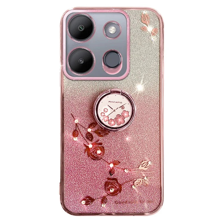KADEM For Transsion Tecno Spark Go 2023 4G / Transsion Infinix Smart 7 4G Case Kickstand TPU Phone Back Cover