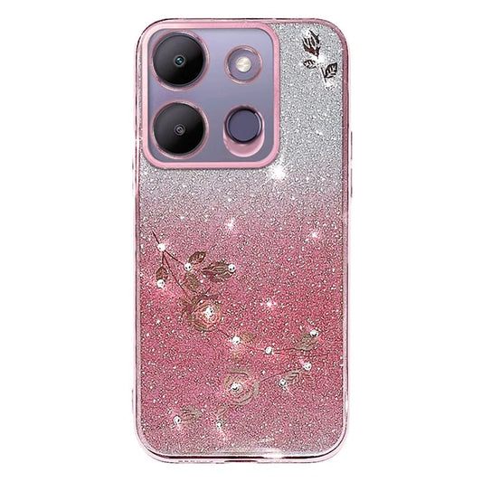 KADEM For Transsion Tecno Spark Go 2023 4G / Transsion Infinix Smart 7 4G Case TPU Gradient Glitter Phone Cover