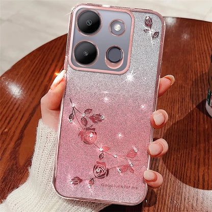KADEM For Transsion Tecno Spark Go 2023 4G / Transsion Infinix Smart 7 4G Case TPU Gradient Glitter Phone Cover