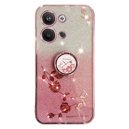 KADEM For Transsion Infinix Note 30i 4G Case Anti-Scratch TPU Phone Shell with Ring Holder Kickstand