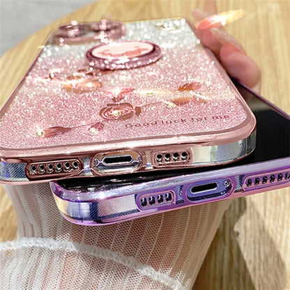 KADEM For Transsion Infinix Note 30i 4G Case Anti-Scratch TPU Phone Shell with Ring Holder Kickstand