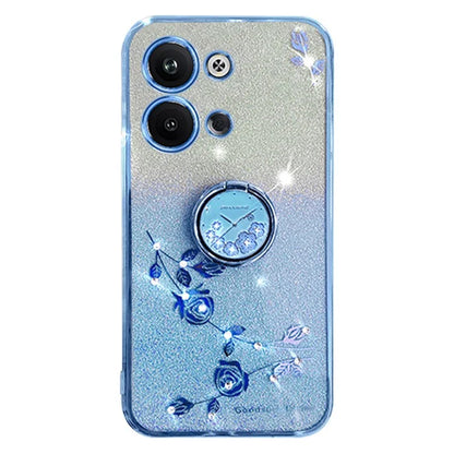 KADEM For Transsion Infinix Note 30i 4G Case Anti-Scratch TPU Phone Shell with Ring Holder Kickstand