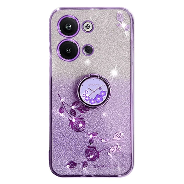 KADEM For Transsion Infinix Note 30 VIP 5G Phone Case Glitter Powder TPU Kickstand Phone Cover