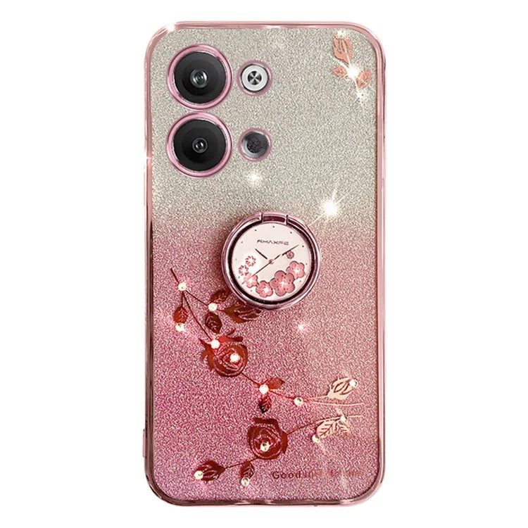 KADEM For Transsion Infinix Note 30 VIP 5G Phone Case Glitter Powder TPU Kickstand Phone Cover