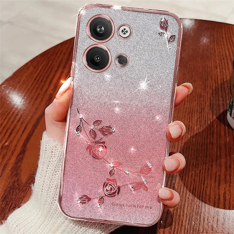 KADEM For Transsion Infinix Note 30 VIP 5G Case Gradient Glitter Anti-scratch TPU Phone Cover