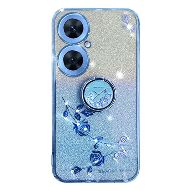 KADEM For Transsion Tecno Camon 19 Neo 4G Case Glitter TPU Ring Kickstand Phone Cover