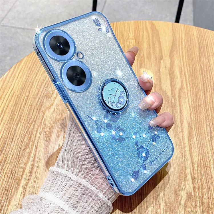 KADEM For Transsion Tecno Camon 19 Neo 4G Case Glitter TPU Ring Kickstand Phone Cover