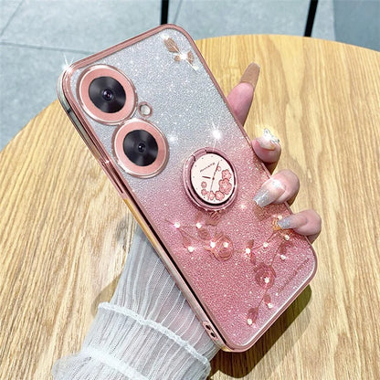 KADEM For Transsion Tecno Camon 19 Neo 4G Case Glitter TPU Ring Kickstand Phone Cover