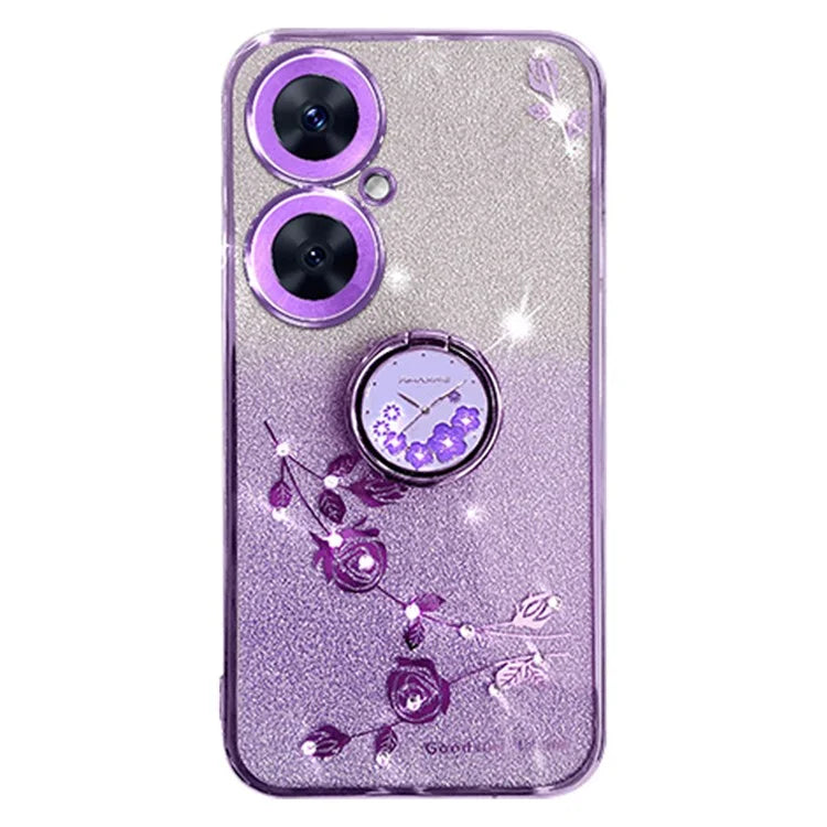 KADEM For Transsion Tecno Camon 19 Neo 4G Case Glitter TPU Ring Kickstand Phone Cover