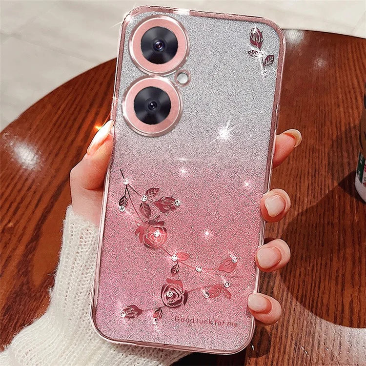 KADEM For Transsion Tecno Camon 19 Neo 4G Case Rhinestone Decor TPU Phone Cover