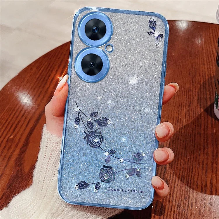 KADEM For Transsion Tecno Camon 19 Neo 4G Case Rhinestone Decor TPU Phone Cover