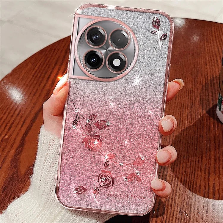 KADEM For OnePlus 11 5G / 11 Pro 5G Case Slim-Fit Flower Decor Mobile Phone Shell