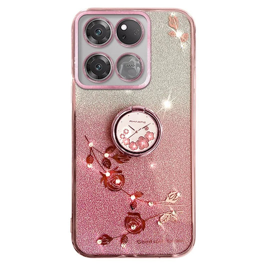 KADEM For OnePlus 10T 5G / Ace Pro 5G Case Flexible TPU Shell Ring Kickstand Phone Cover