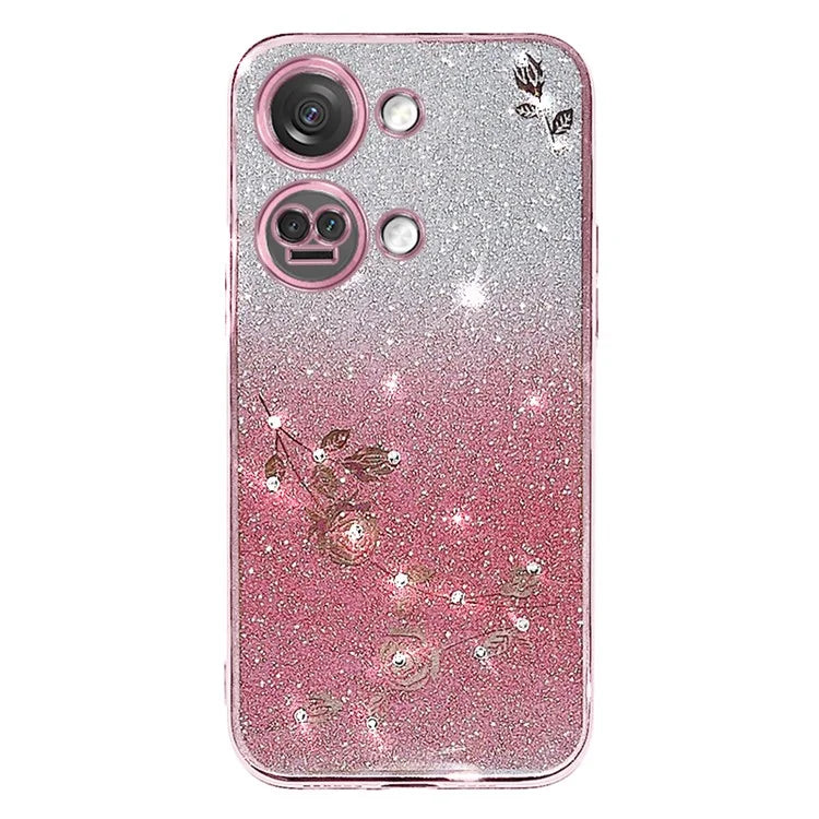 KADEM For OnePlus Ace 2V / Nord 3 5G Shockproof Phone Cover Case Flower Decor Shell