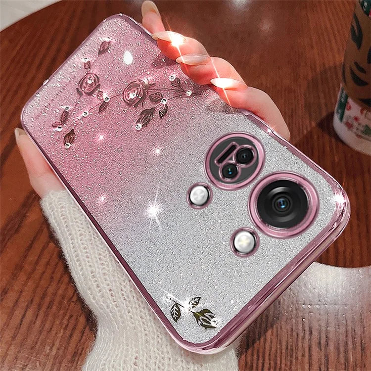 KADEM For OnePlus Ace 2V / Nord 3 5G Shockproof Phone Cover Case Flower Decor Shell