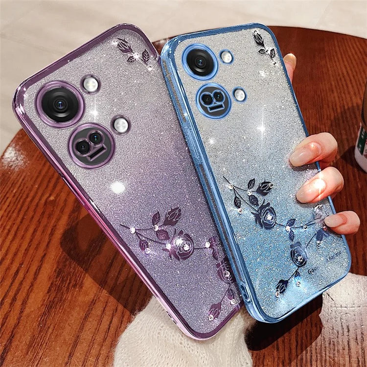 KADEM For OnePlus Ace 2V / Nord 3 5G Shockproof Phone Cover Case Flower Decor Shell