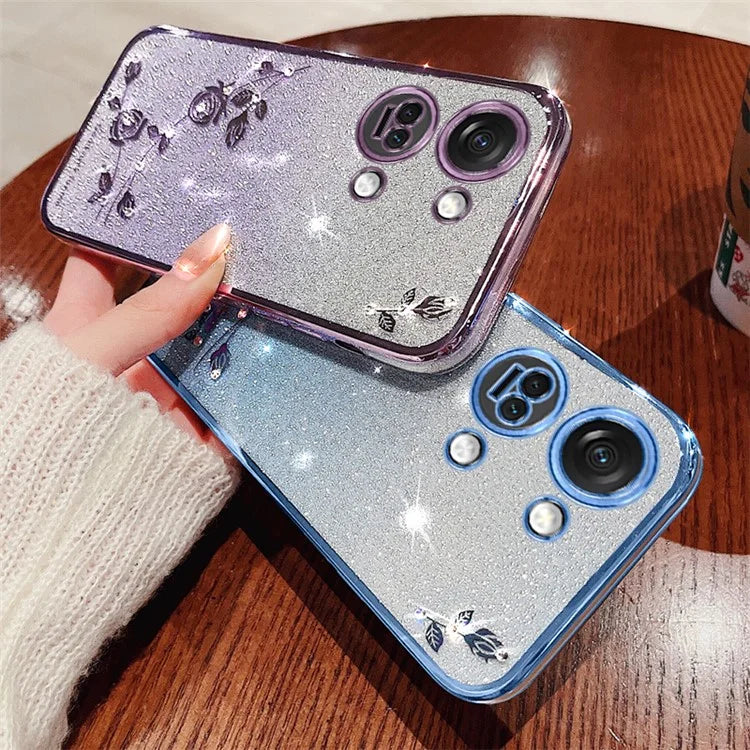 KADEM For OnePlus Ace 2V / Nord 3 5G Shockproof Phone Cover Case Flower Decor Shell