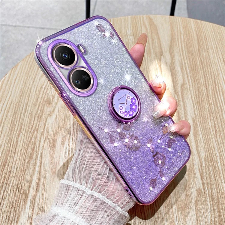 KADEM For Huawei nova 10 SE 4G Case Gradient TPU Kickstand Phone Protective Cover