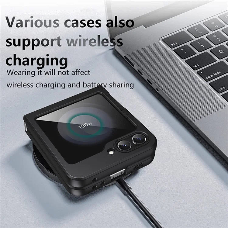 For Samsung Galaxy Z Flip5 5G Case TPU+PC Matte Finish Phone Cover