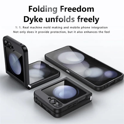 For Samsung Galaxy Z Flip5 5G Case TPU+PC Matte Finish Phone Cover