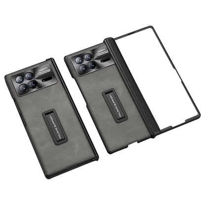 GKK For Xiaomi Mix Fold 3 5G Case Tempered Glass Film Leather+PC Matte Cover with Magnetic Hinge