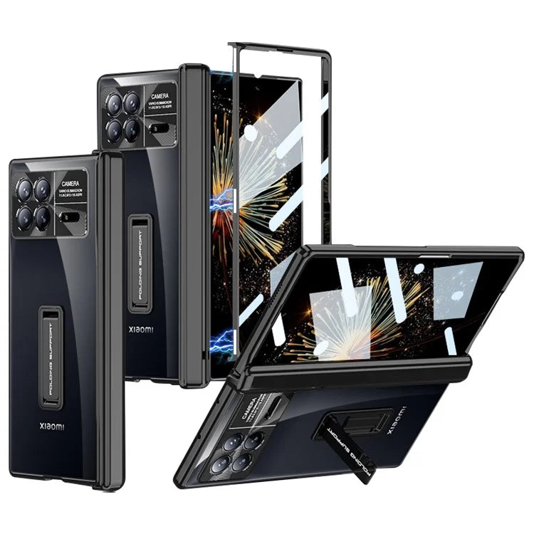 GKK For Xiaomi Mix Fold 3 5G Case Magnetic Hinge Folding PC Phone Cover with Tempered Glass Film