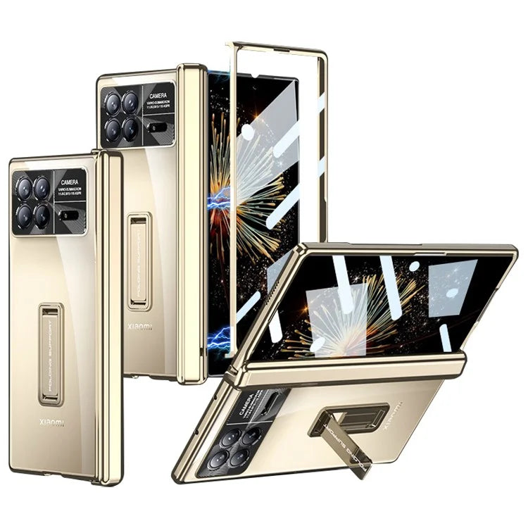 GKK For Xiaomi Mix Fold 3 5G Case Magnetic Hinge Folding PC Phone Cover with Tempered Glass Film