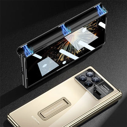 GKK For Xiaomi Mix Fold 3 5G Case Magnetic Hinge Folding PC Phone Cover with Tempered Glass Film