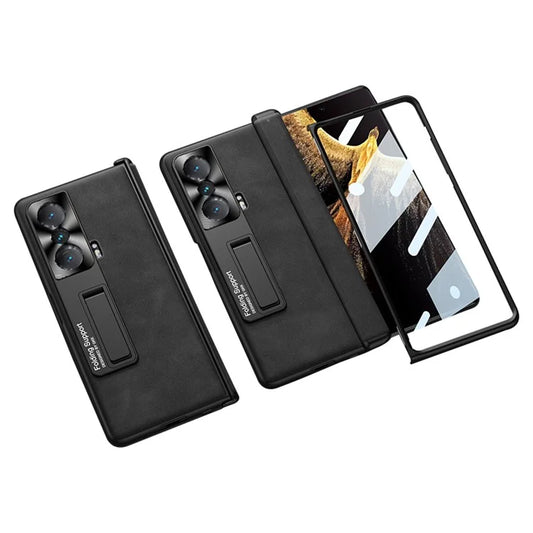 GKK For Honor Magic Vs 5G Case Magnetic Hinge Matte Phone Cover with Tempered Glass Film