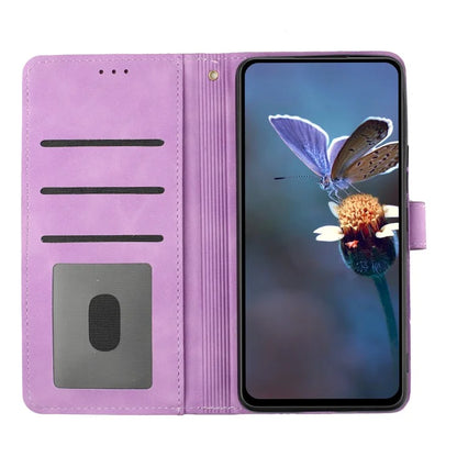 For Samsung Galaxy A05 4G Case Flowers Imprinted PU Leather Wallet Phone Cover