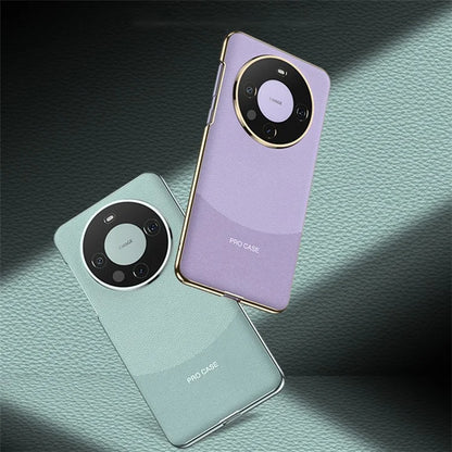 GKK For Huawei Mate 60 Pro Case Electroplating PC+PU Leather Phone Cover