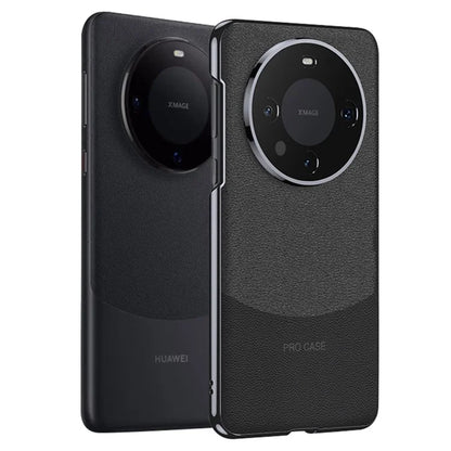 GKK For Huawei Mate 60 Pro Case Electroplating PC+PU Leather Phone Cover