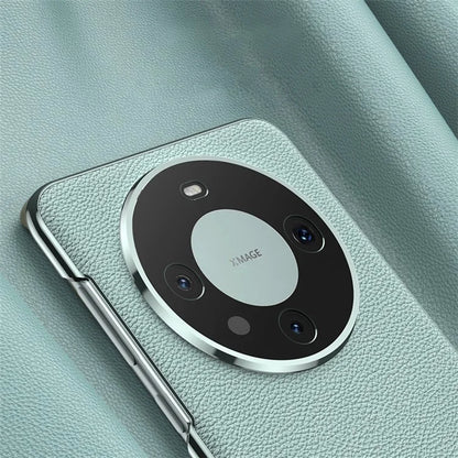 GKK For Huawei Mate 60 Case Electroplating PC+PU Leather Curved Phone Cover