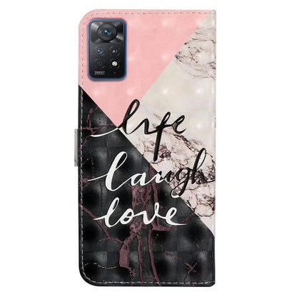 For Xiaomi Redmi Note 11 Pro 5G (Qualcomm) / 11 Pro 4G (MediaTek) / 12 Pro 4G Case 3D Pattern Leather Phone Cover