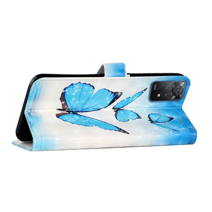 For Xiaomi Redmi Note 11 Pro 5G (Qualcomm) / 11 Pro 4G (MediaTek) / 12 Pro 4G Case 3D Pattern Leather Phone Cover