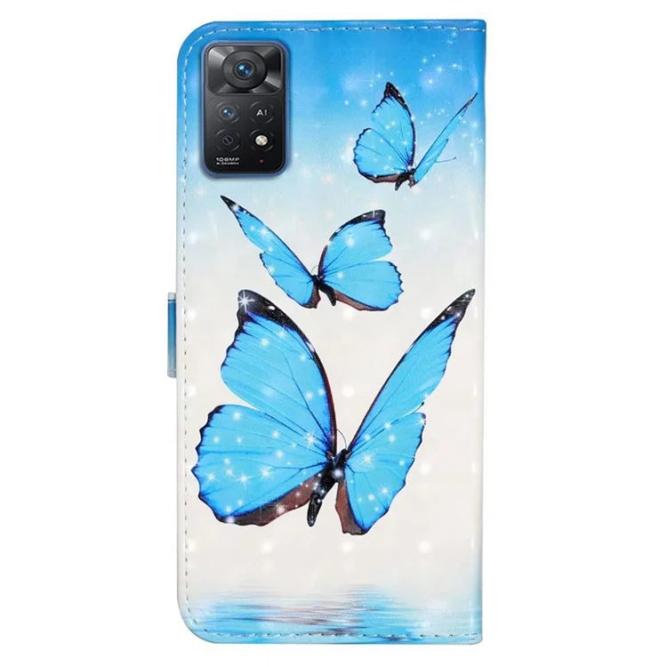 For Xiaomi Redmi Note 11 Pro 5G (Qualcomm) / 11 Pro 4G (MediaTek) / 12 Pro 4G Case 3D Pattern Leather Phone Cover