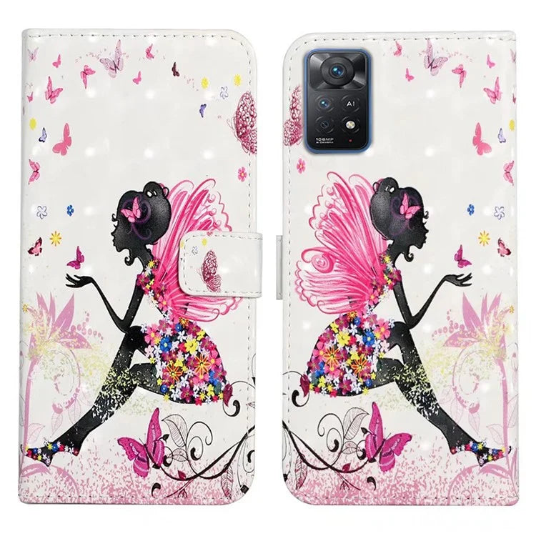 For Xiaomi Redmi Note 11 Pro 5G (Qualcomm) / 11 Pro 4G (MediaTek) / 12 Pro 4G Case 3D Pattern Leather Phone Cover