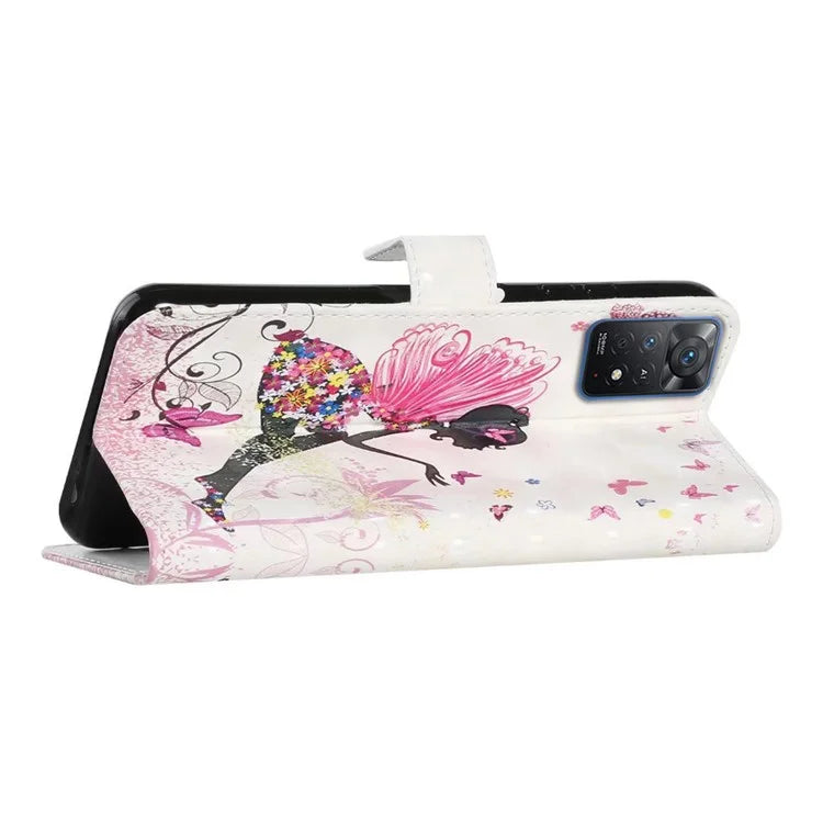 For Xiaomi Redmi Note 11 Pro 5G (Qualcomm) / 11 Pro 4G (MediaTek) / 12 Pro 4G Case 3D Pattern Leather Phone Cover