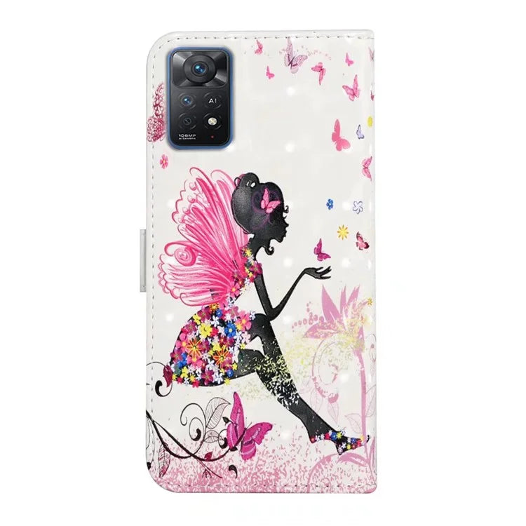 For Xiaomi Redmi Note 11 Pro 5G (Qualcomm) / 11 Pro 4G (MediaTek) / 12 Pro 4G Case 3D Pattern Leather Phone Cover