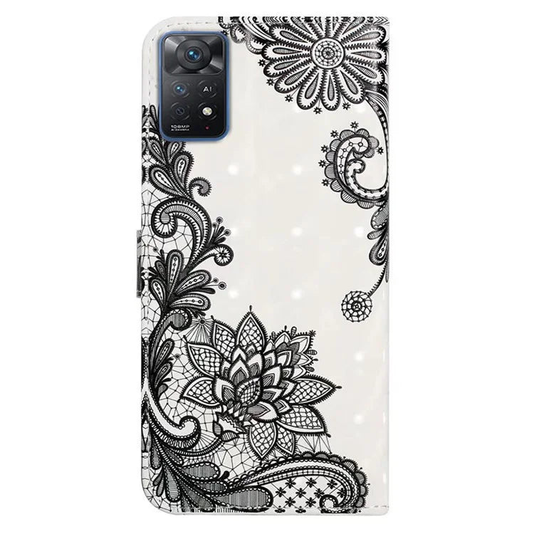 For Xiaomi Redmi Note 11 Pro 5G (Qualcomm) / 11 Pro 4G (MediaTek) / 12 Pro 4G Case 3D Pattern Leather Phone Cover